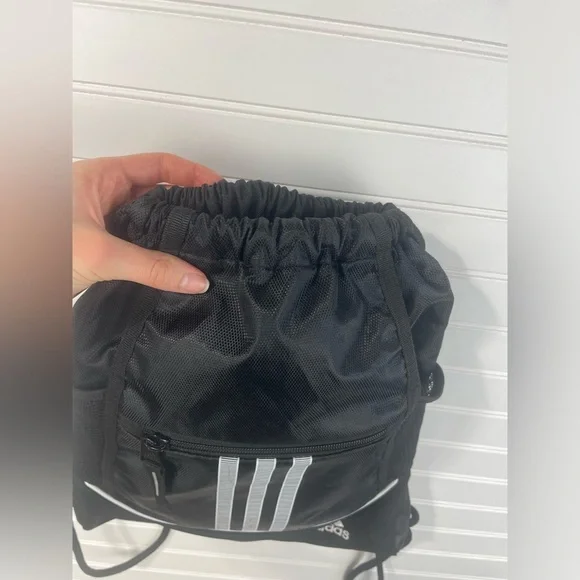 Adidas Black Alliance Sackpack Tennis Sports Drawstring Closure Bag GUC - Picture 2 of 12